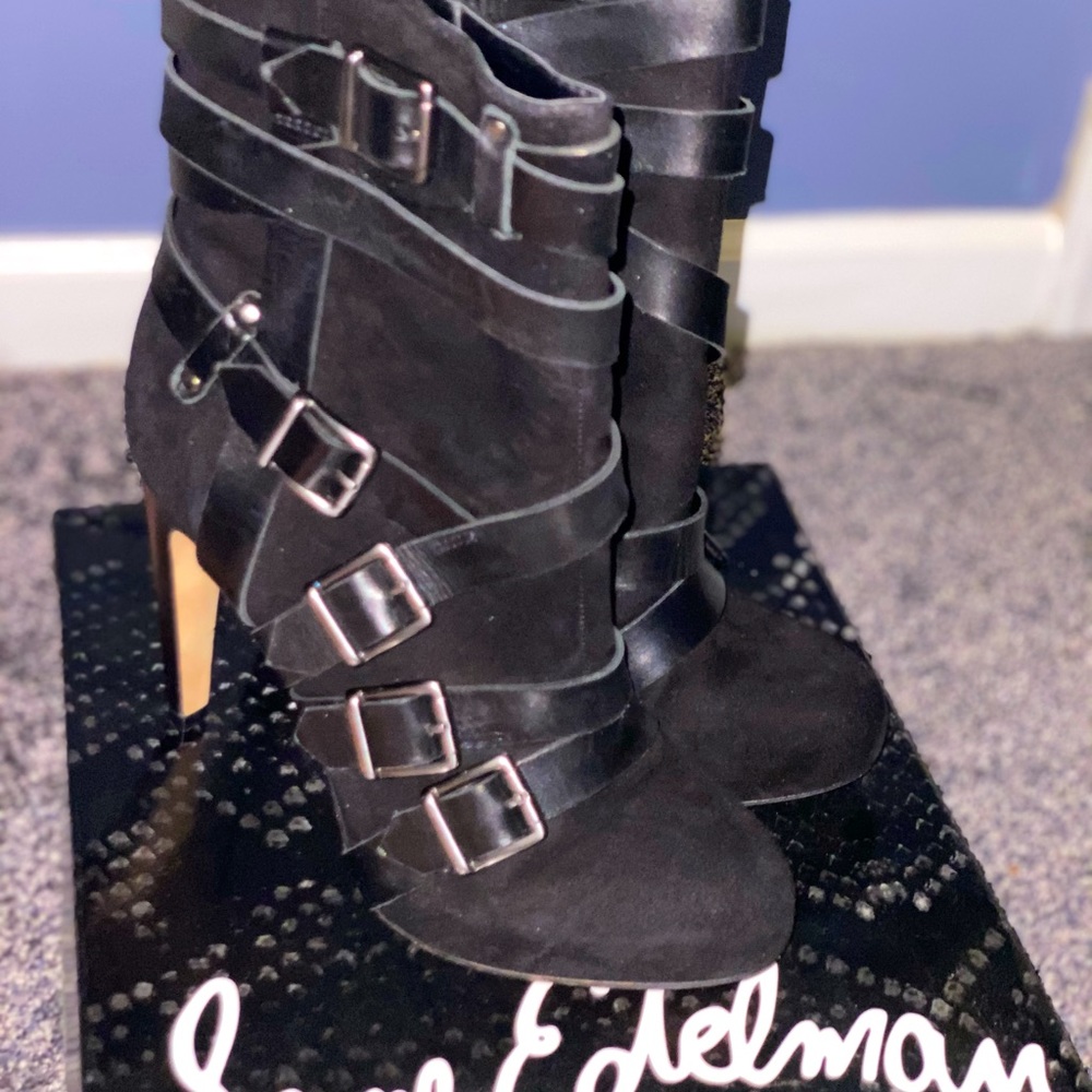Black Buckle Sam Edelman Boots